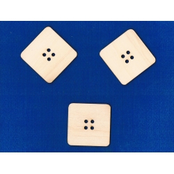 SKLEJKA #3mm Guzik  6x6cm  /  CENA  1szt ( nr. 18 węższy rozstaw otworów )